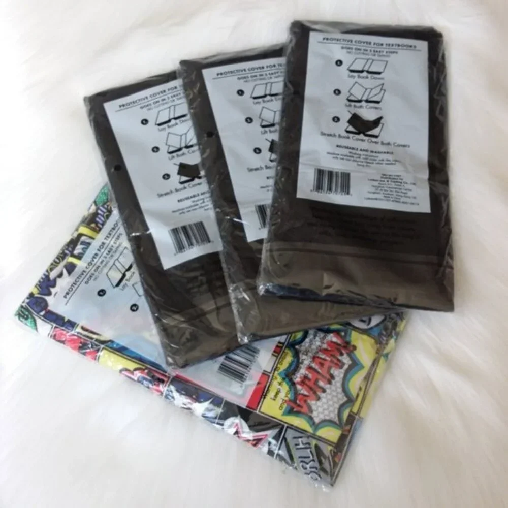 Jumbo Stretchable Book Cover Lot of 4